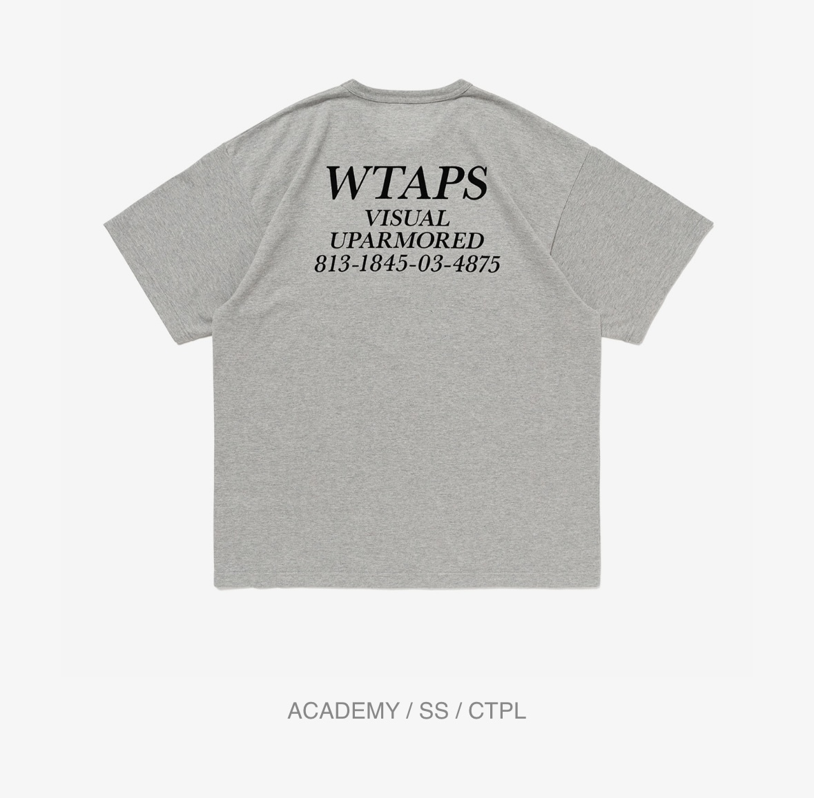 2025AW　新作　サイズ02?M　グレー　ACADEMY / SS / CTPL　ダブルタップス　252ATDT-CSM15　wtaps　