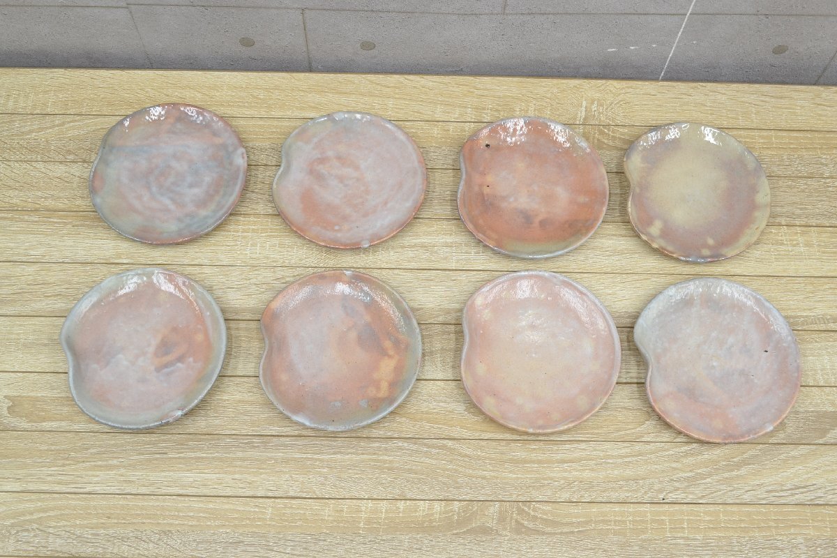 C2746# flat тарелка 8 покупатель комплект # для бизнеса японская посуда #. павильон * маленький кулинария * сломан .* японская кухня ресторан