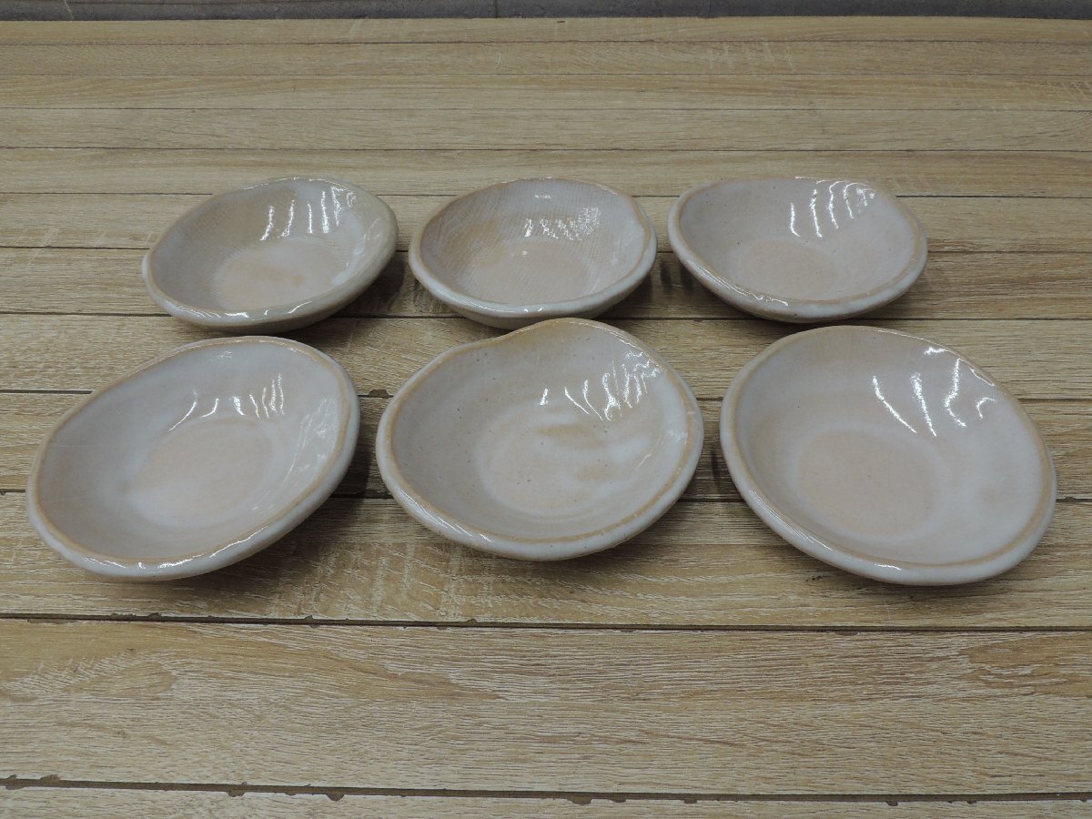 W2020# маленькая тарелка 6 шт. комплект # диаметр ( примерно )11.2.#. павильон * маленький кулинария * сломан .* японская кухня ресторан