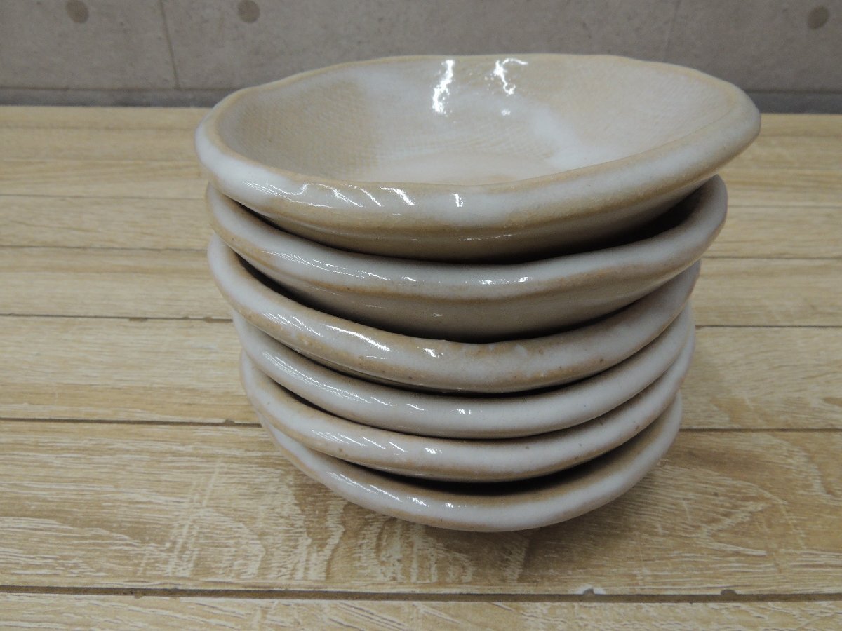 W2020# маленькая тарелка 6 шт. комплект # диаметр ( примерно )11.2.#. павильон * маленький кулинария * сломан .* японская кухня ресторан