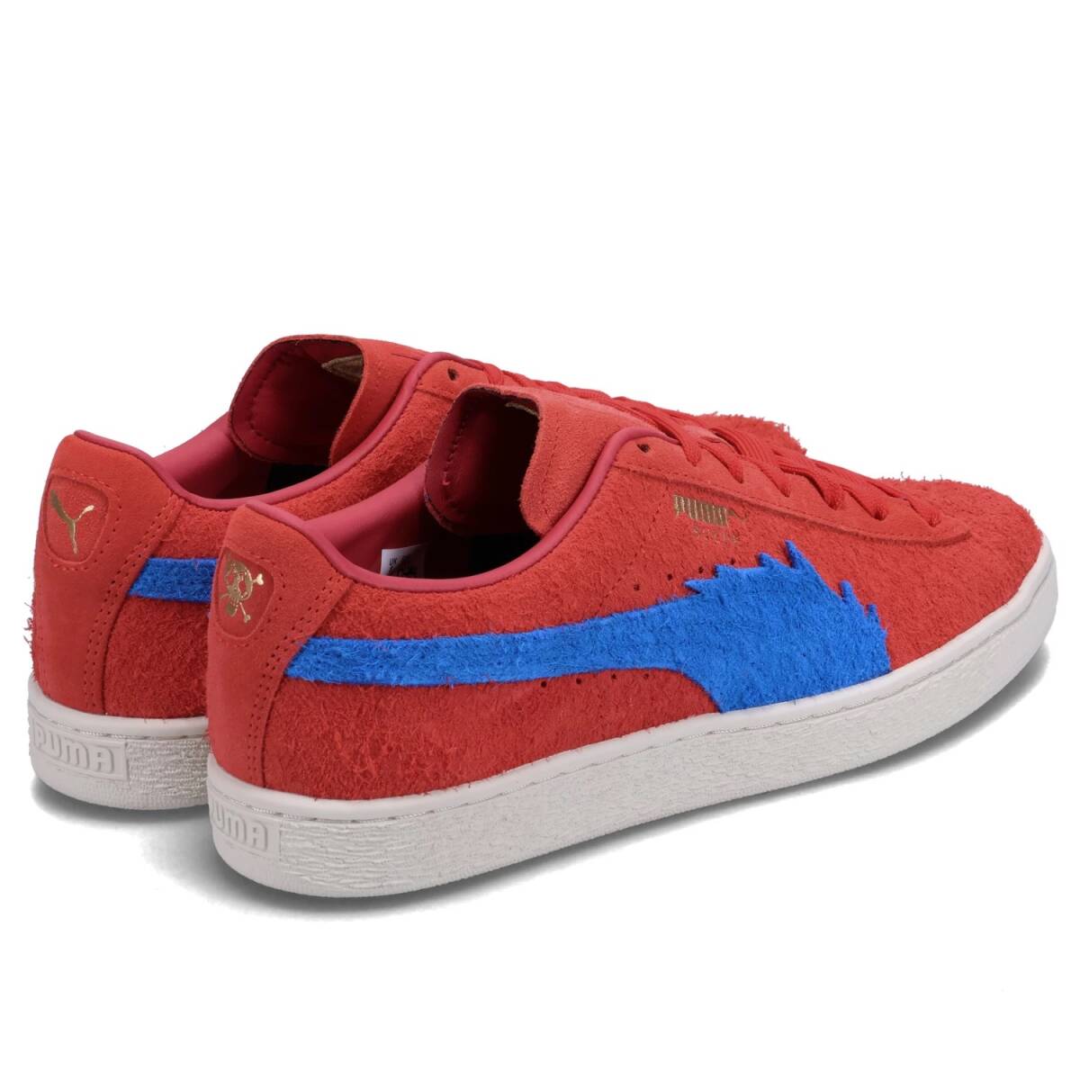 定価14300円 新品正規品 プーマ X ワンピースコラボモデル プーマ スウェード ワンピース バギー レッド 27㎝_画像4