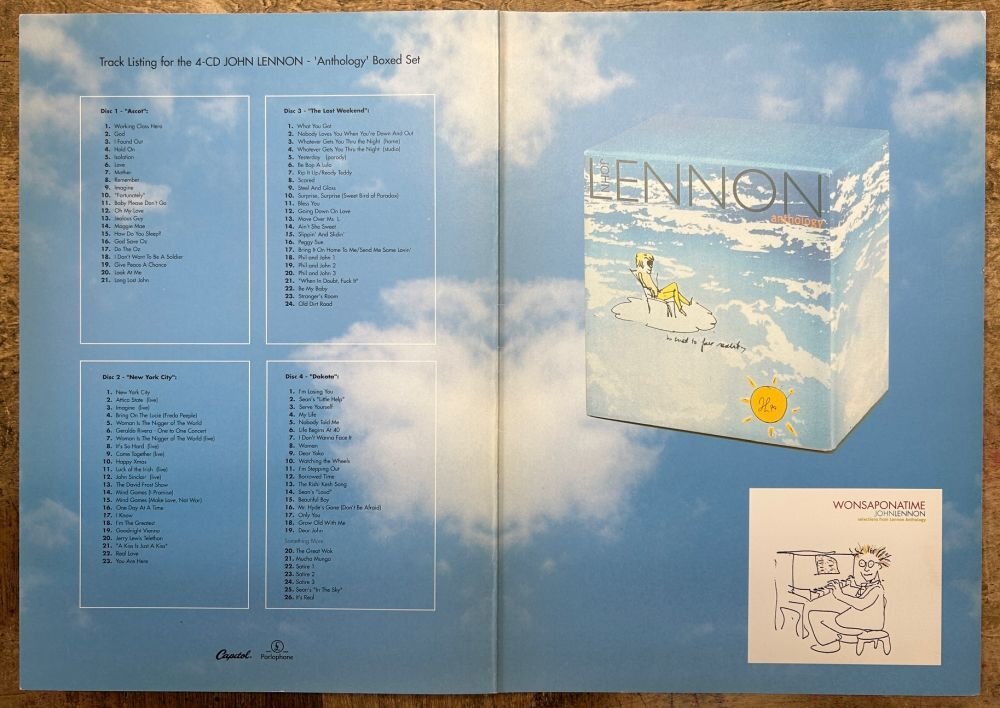 未開封新品☆ ジョン・レノン/アンソロジー プロモーションキット付き サンプル盤 見本盤 JOHN LENNON ANTHOLOGY TOCP-65002-05_画像4