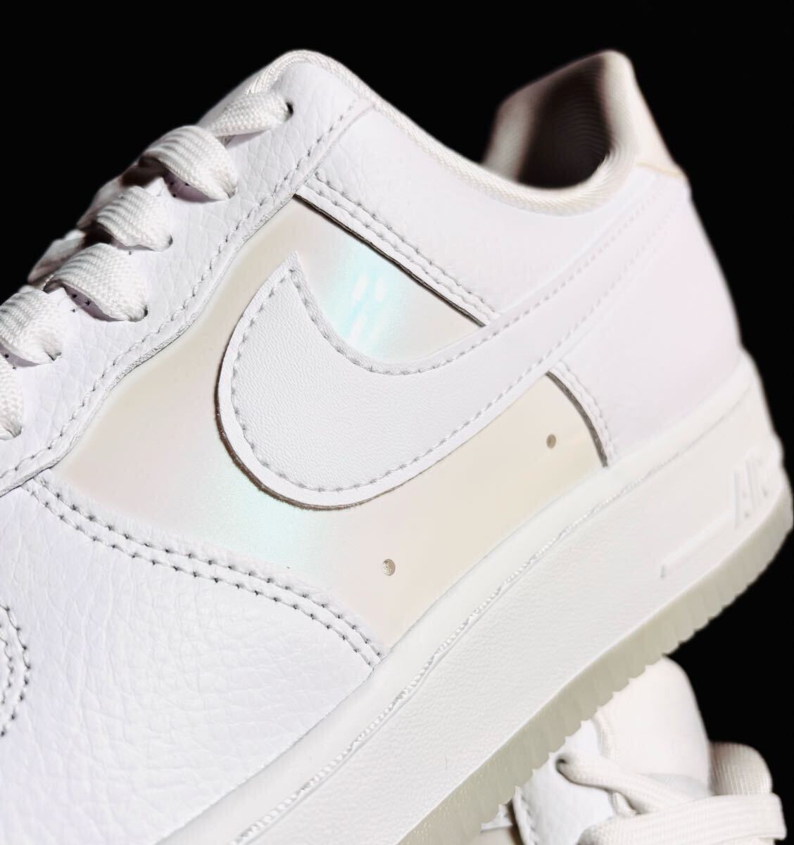 ☆送料込■新品26.0cm■ナイキ エア フォース 1 07 ホワイト/マルチカラー/ゴースト/レインボー NIKE 【定価.16500円】_画像9