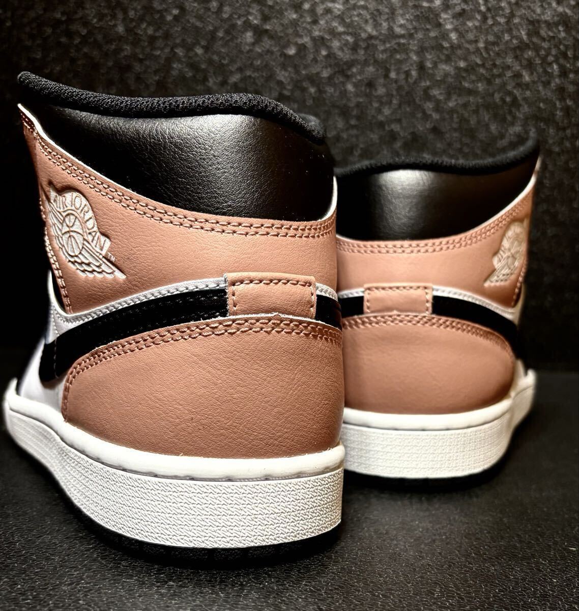 ☆送料込■新品27.0cm■ナイキ エア ジョーダン１MID ホワイト/ラストピンク/ブラック AIR JORDAN 1 【定価.18700円】_画像10