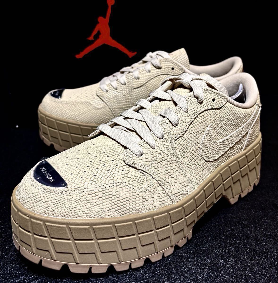 ☆送料込■新品27.0cm■ナイキ エア ジョーダン 1 ブルックリン LOW AIR JORDAN 1 ラタン/デザートカモ WMNS 厚底【定価.23650円】_画像1