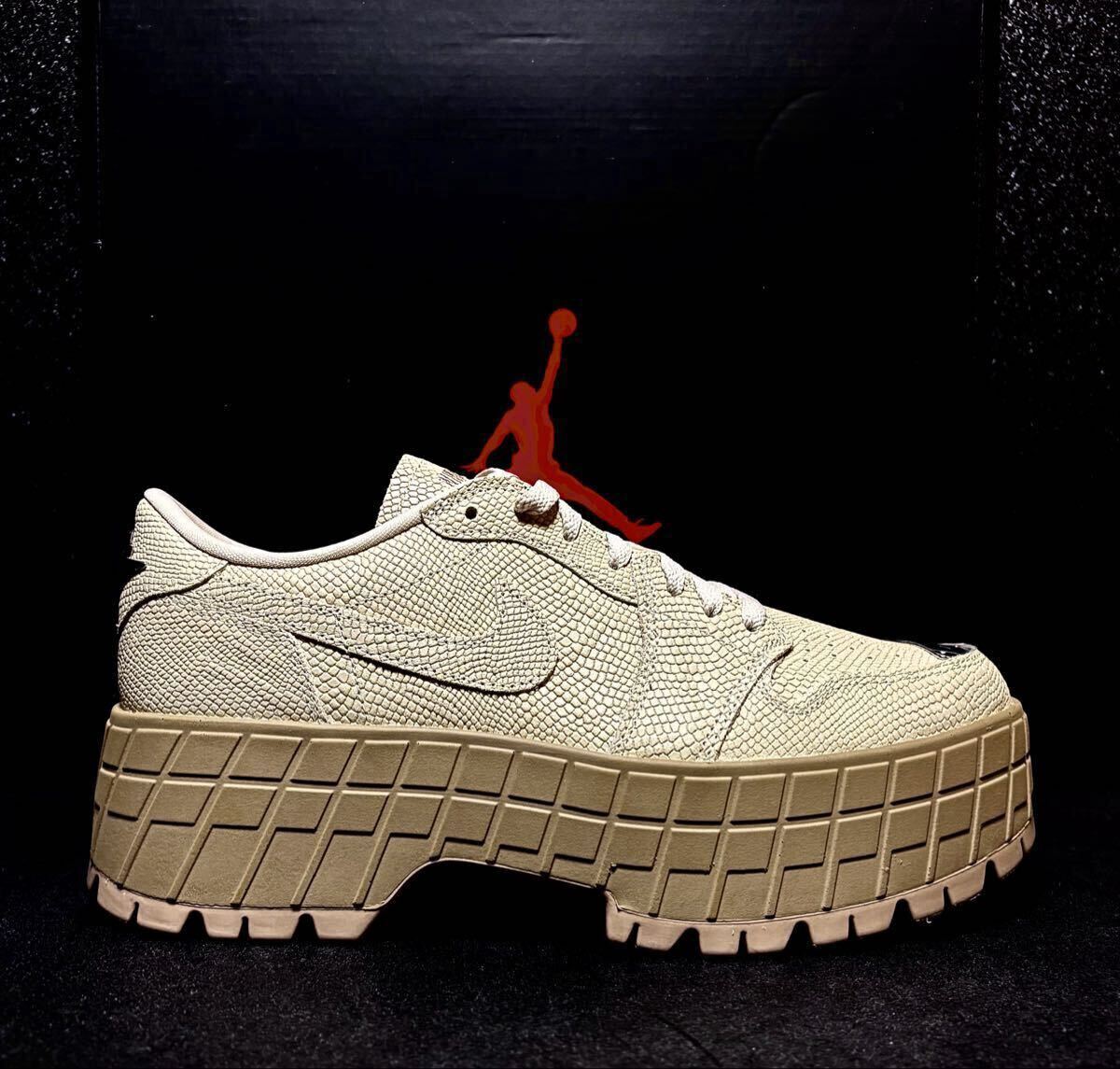 ☆送料込■新品27.0cm■ナイキ エア ジョーダン 1 ブルックリン LOW AIR JORDAN 1 ラタン/デザートカモ WMNS 厚底【定価.23650円】_画像2