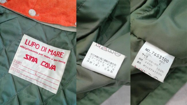 SINA COVA シナコバ LUPO DI MARE 取り外しフード付き マウンテンジャケット L/ナイロンジャケット/ブルゾン/メンズ/日本製/伊部_画像10
