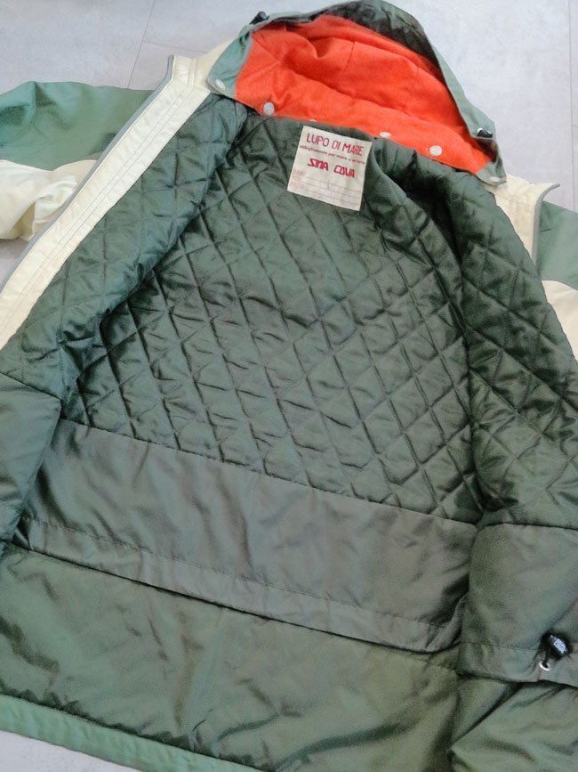 SINA COVA シナコバ LUPO DI MARE 取り外しフード付き マウンテンジャケット L/ナイロンジャケット/ブルゾン/メンズ/日本製/伊部_画像8
