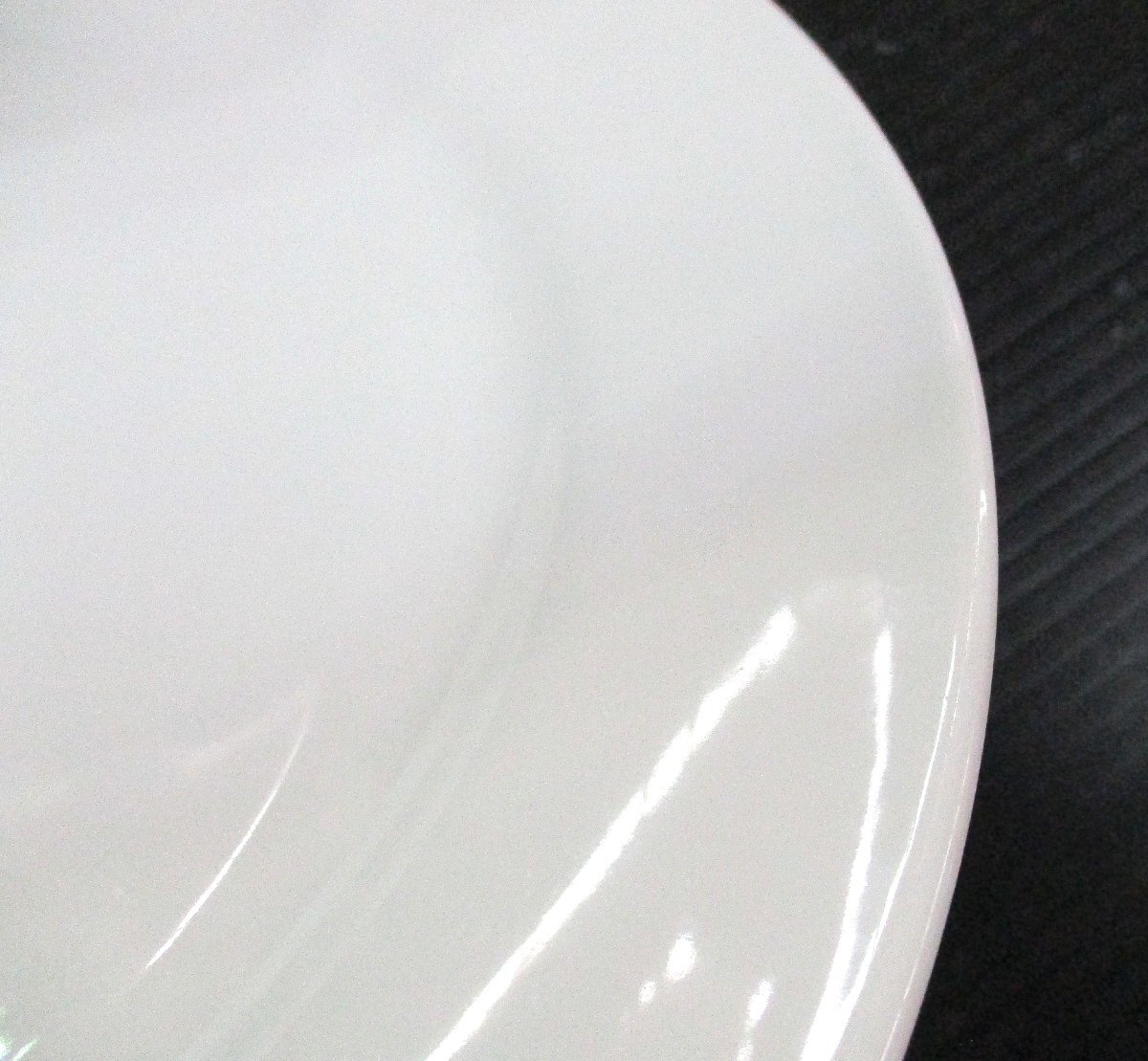 ディナー皿 ホワイトプレート 13枚 直径26x高さ2.3cm 中古 101682 ★_画像7