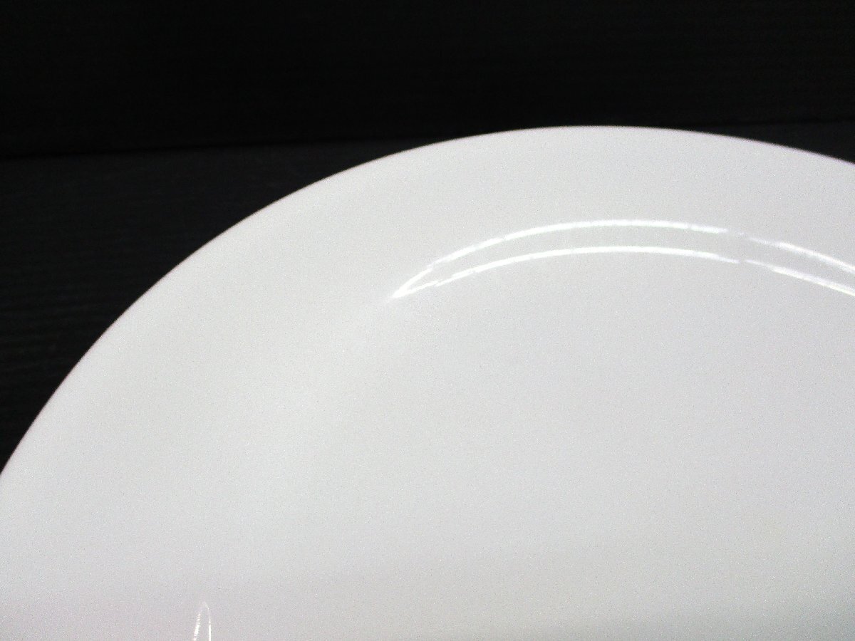 ディナー皿 ホワイトプレート 13枚 直径26x高さ2.3cm 中古 101682 ★_画像8