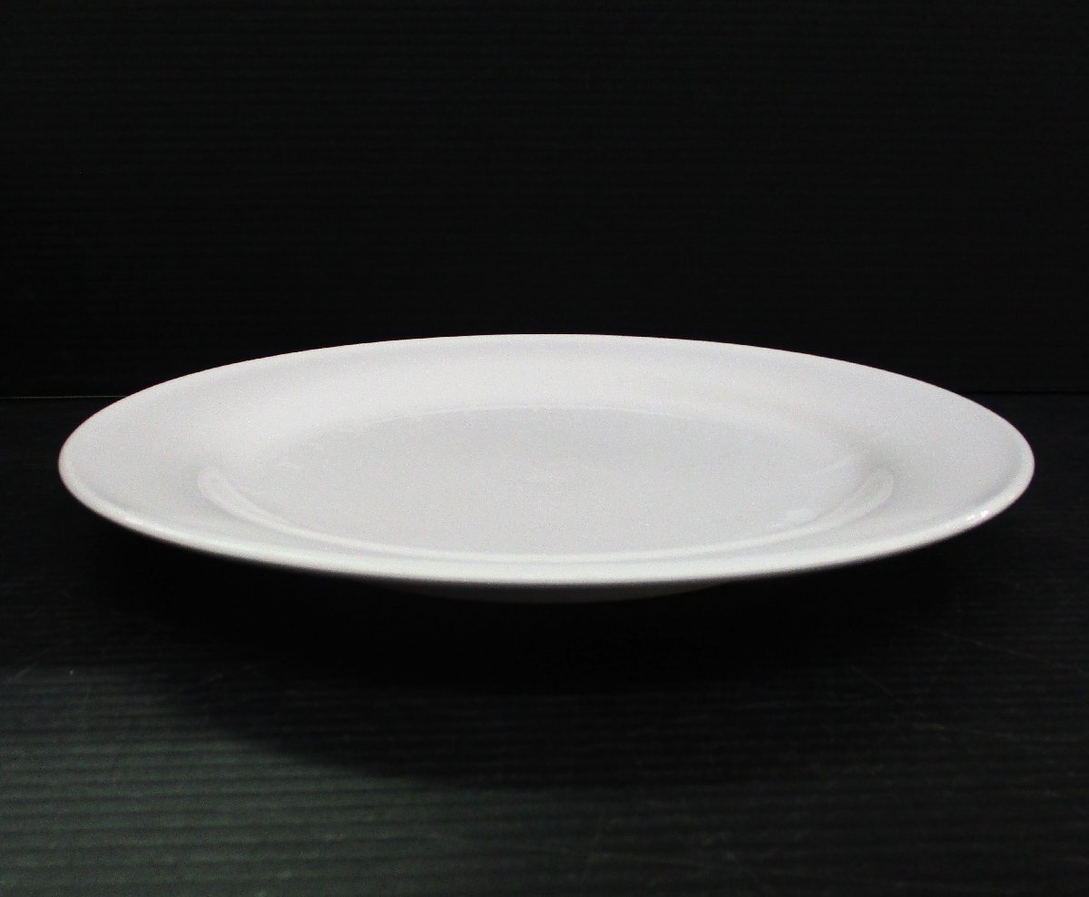 ディナー皿 ホワイトプレート 13枚 直径26x高さ2.3cm 中古 101682 ★_画像5