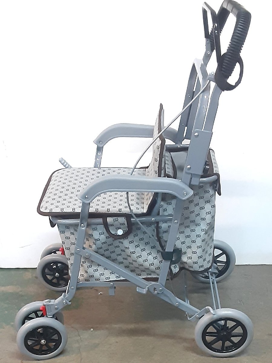  товары для ухода коляская для ходьбы коляска для пожилых складной тип общий через руль. высота регулировка есть поясница .. час. . машина тормоз есть не использовался 101709 *