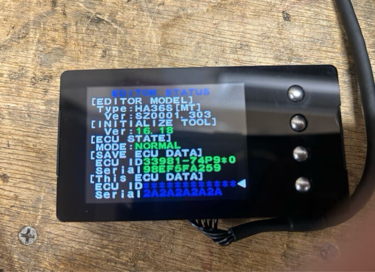 【美品 ノーマル戻し済】 HKS フラッシュエディター アルトワークス DBA-HA36S FlashEditor 42015-AS101_画像7