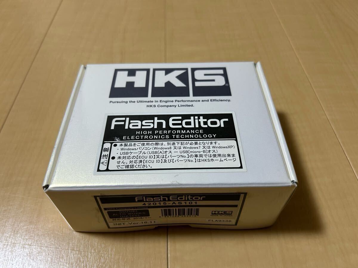 【美品 ノーマル戻し済】 HKS フラッシュエディター アルトワークス DBA-HA36S FlashEditor 42015-AS101_画像1