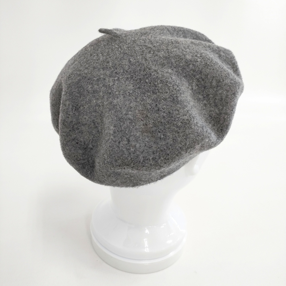 MHL. ウールベレー 定価6545円 595-0276503 ベレー帽 グレー エムエイチエル 5-1016T 260084_画像2
