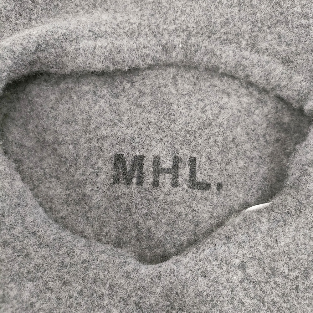 MHL. ウールベレー 定価6545円 595-0276503 ベレー帽 グレー エムエイチエル 5-1016T 260084_画像3