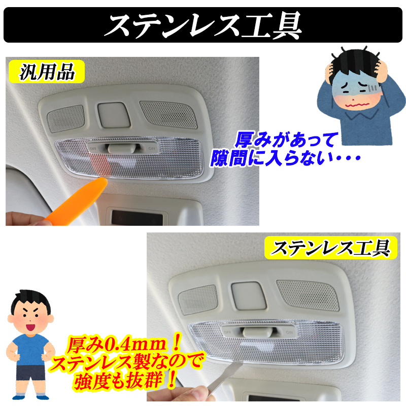 【ディーシック】プリウス 30系 ZVW30 LED ルームランプ プリウスα 40系 ZVW40 前期 後期 サンルーフ無し車輌 ホワイト発光 明るい 室内灯_画像10