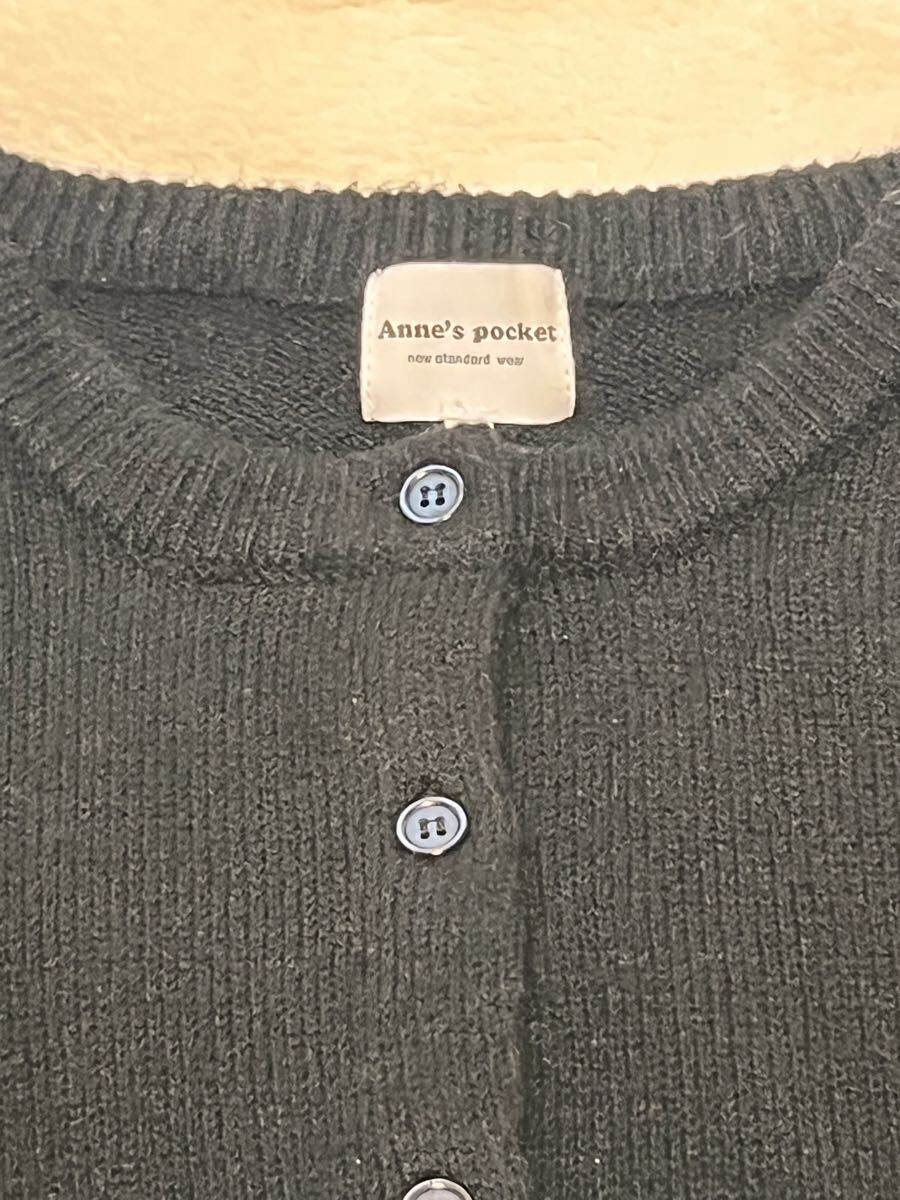 ★丸首カーディガン★　黒　L_画像2