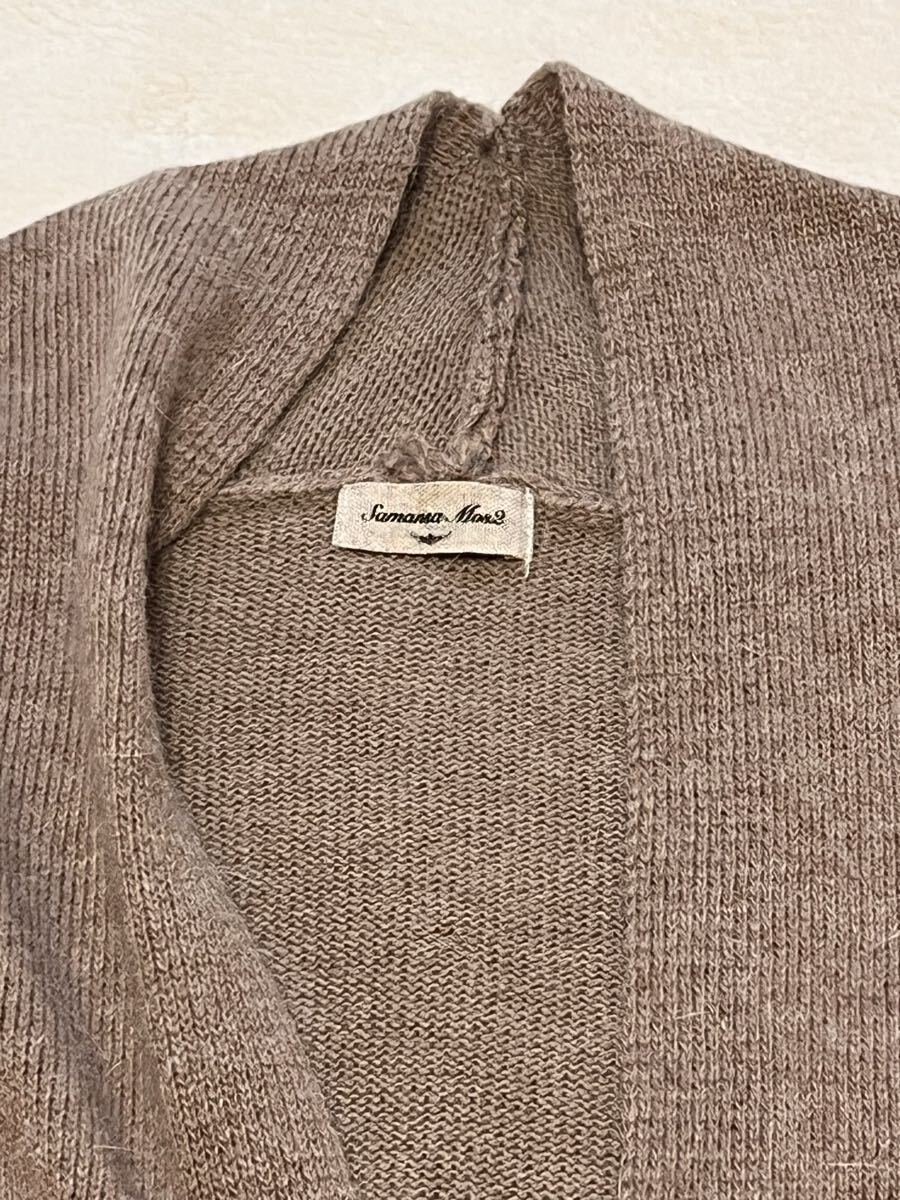 ★SM2★サマンサモスモス　　羽織カーディガン　薄茶色_画像2