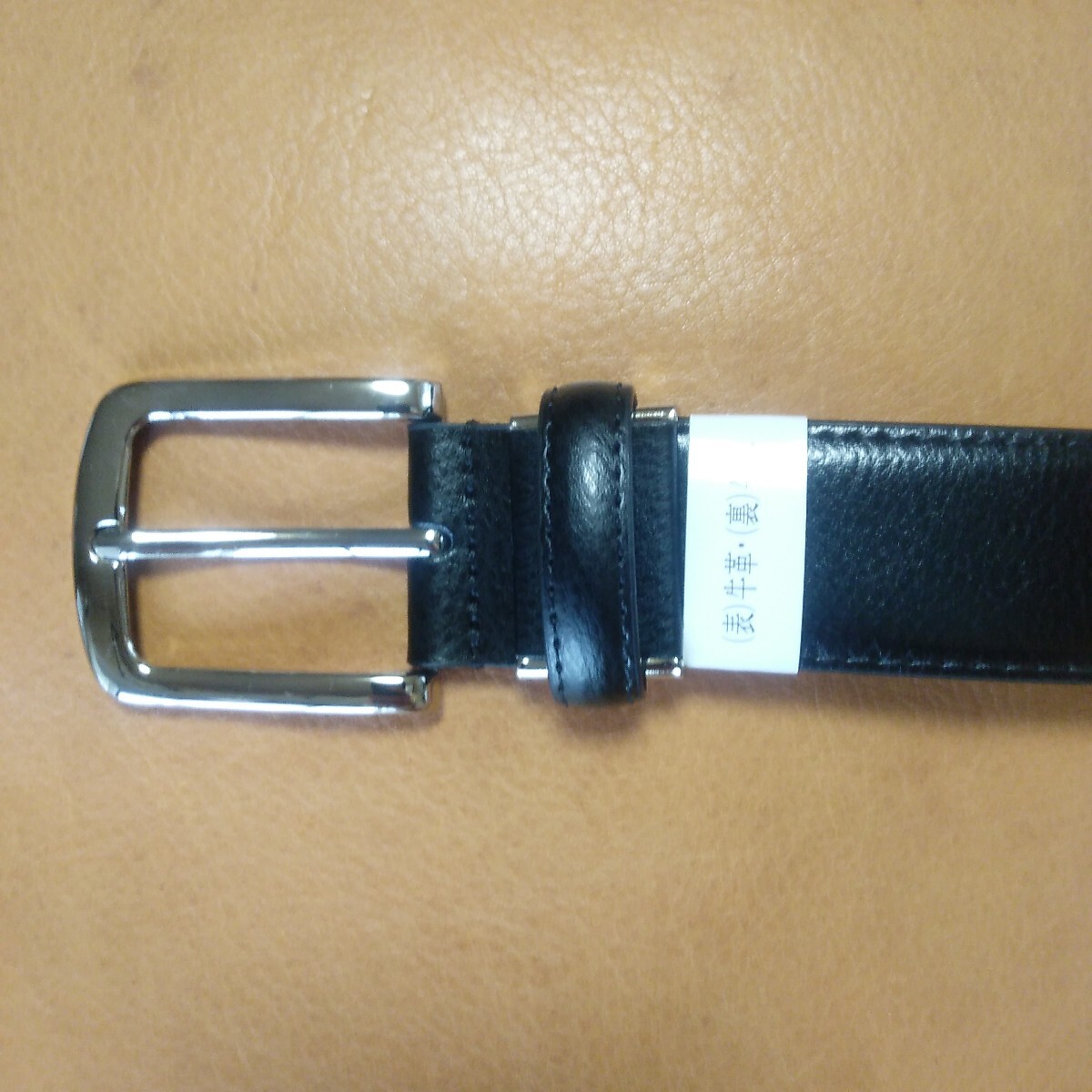 お薦め格安品（両面本革加工）新品牛革35㎜紳士メンズビジネスベルト_画像9