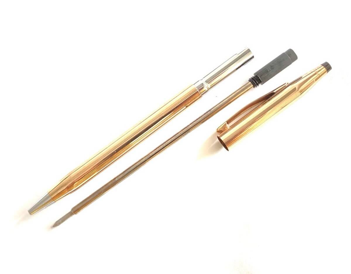 【超美品】 金高謄 CROSS クロス クラシックセンチュリー 14金張 旧ロゴ ボールペン 青純正リフィル付_画像5
