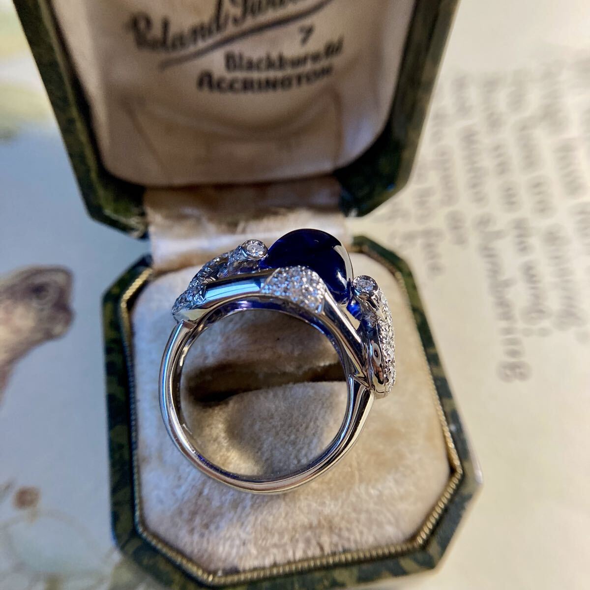 pt900 美しいタンザナイト8.86ct ダイヤモンド0.63ct 指輪  リング_画像6