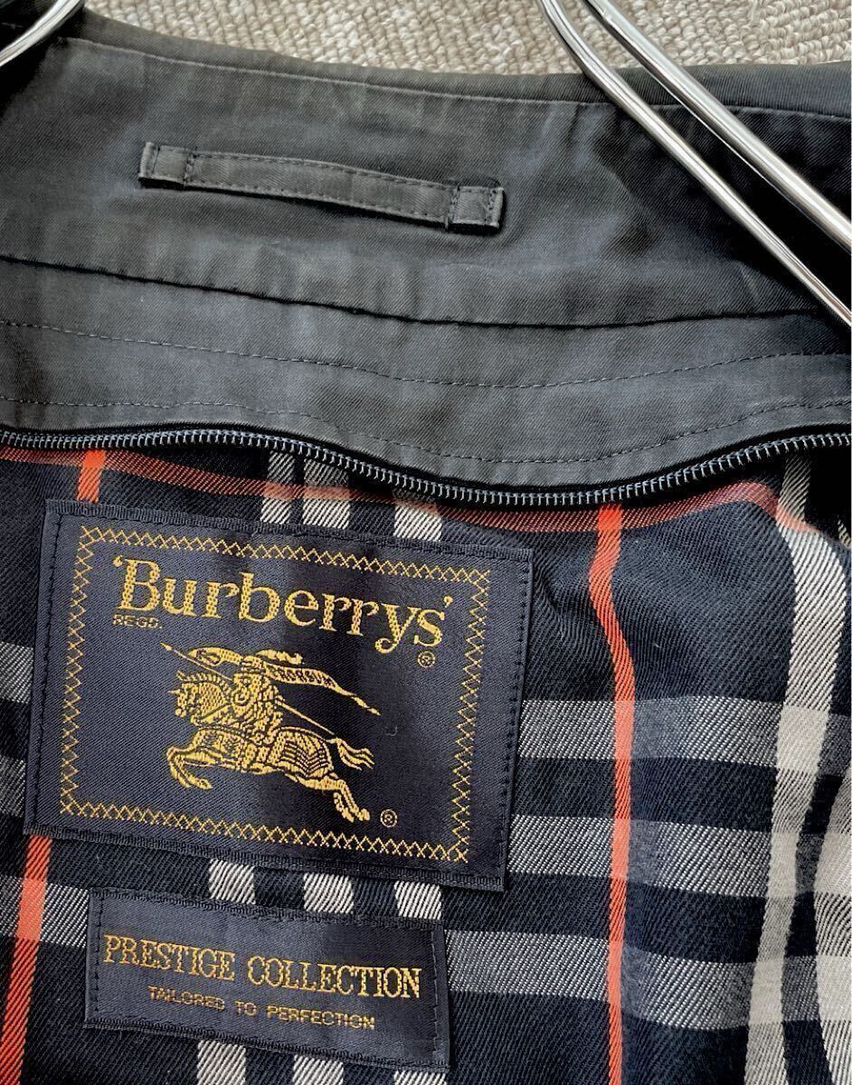 【960】 バーバリーズ ネイビー ラグラン袖 ステンカラーコート 日本製 Burberry's vintage ヴィンテージ コットン 裏地ノバチェック_画像7