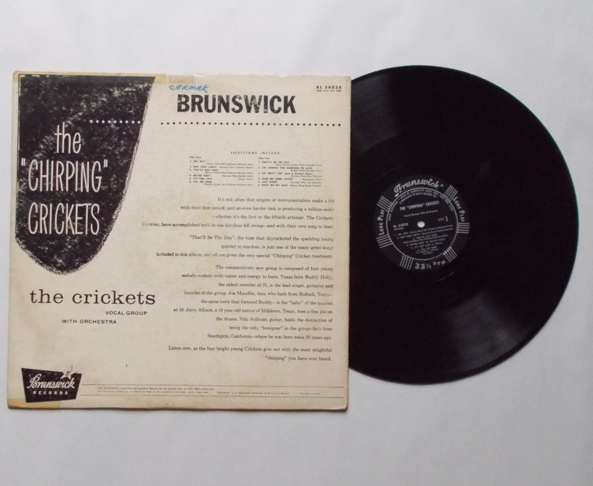 輸入盤LP　THE CRICKETSCS　”The ”CHIPPING　BL-54038_画像2