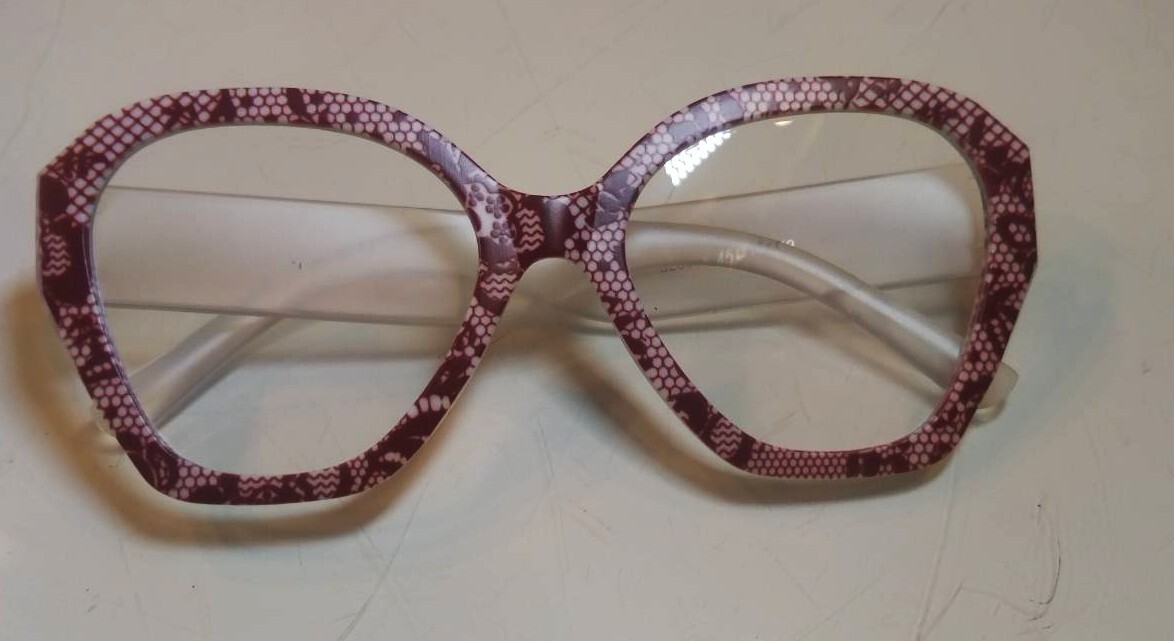 頭囲65cm/3L★大きいサイズ■EdgeCity(エッジシティー)洗える帽子/折りたためるハット■レッド赤■爬虫類柄クロコダイル風伊達メガネ付き_画像7