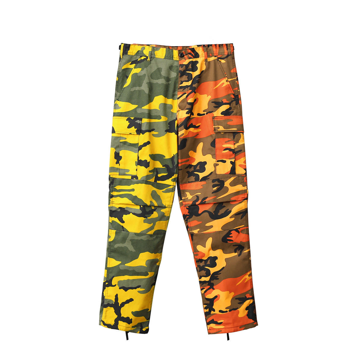 6L/表記3XL稀少サイズ/イエロー×オレンジ稀少カラー★ROTHCOロスコ迷彩カモフラカーゴパンツ/ビッグ大きいサイズミリタリーサバゲ―ダンス_画像3