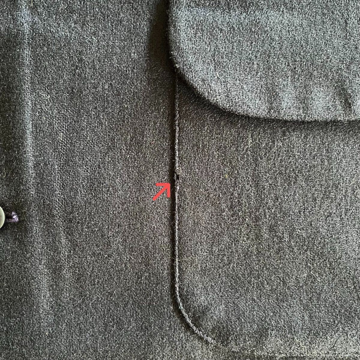 美品! 70s PENDLETON 無地 ウール ループカラー ボードシャツ XL ネイビー USA製 ビンテージ 70年代 ペンドルトン 開襟 ボックスシャツ_画像8