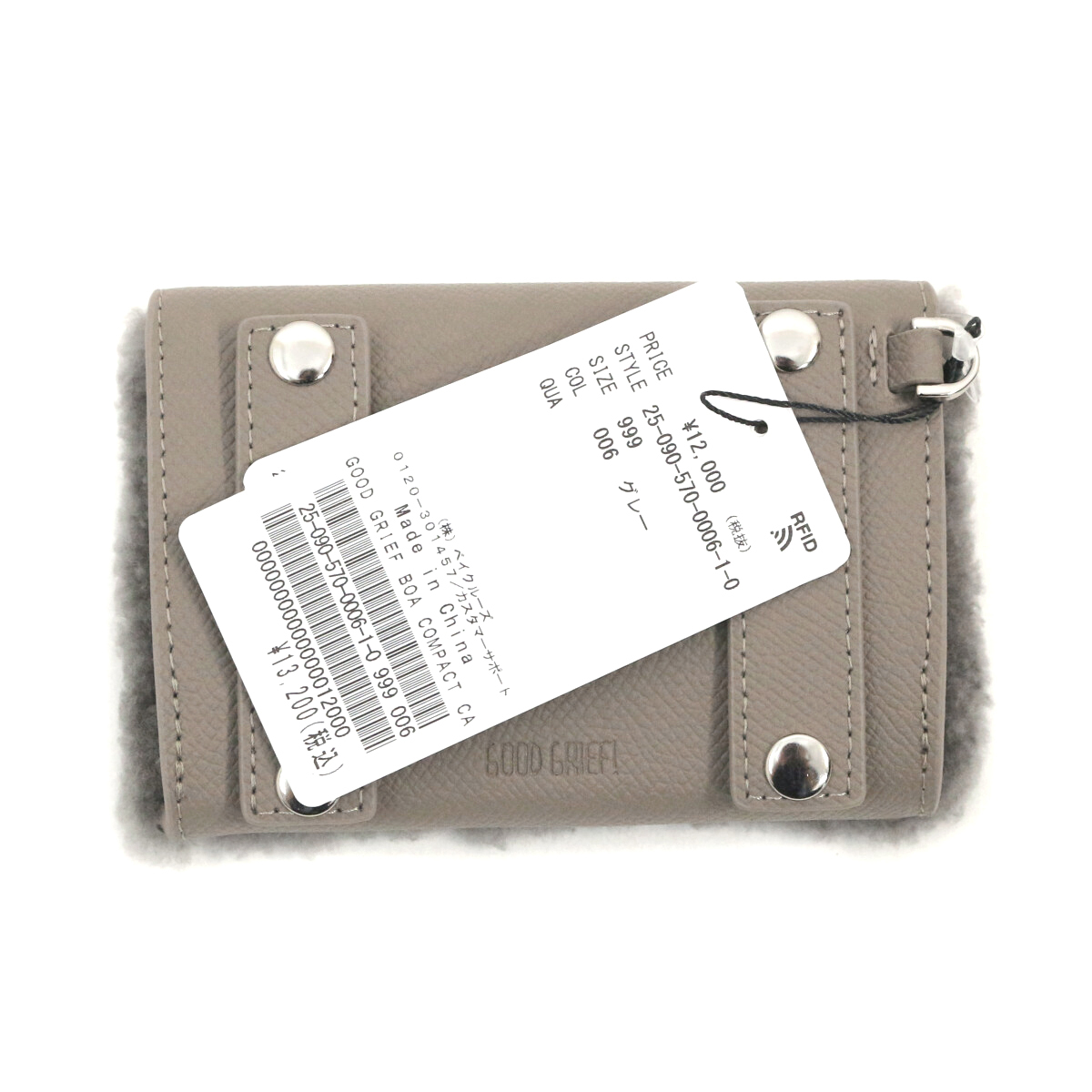 新品 L'Appartement購(gòu)入 GOOD GRIEF! 25SS BOA COMPACT CASE ボアコンパクトケース 25090570000610 グッドグリーフ アパルトモン