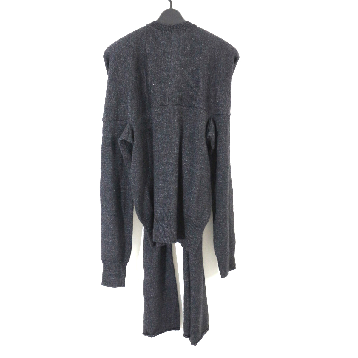 LIMI feu 14AW アルパカアクリルストールドッキングニットカーディガン S LF-K30-162 リミフゥ_画像2