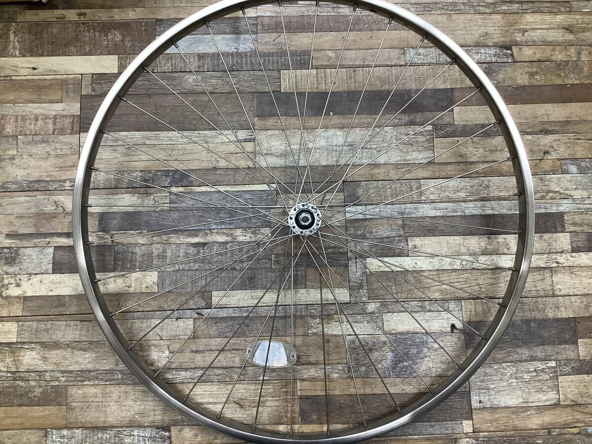 W105 YAMAHA PAS Natura L ヤマハ パス ナチュラ L(PA26NL)26インチ 電動アシスト自転車 前後ホイールセット 中古品_画像6