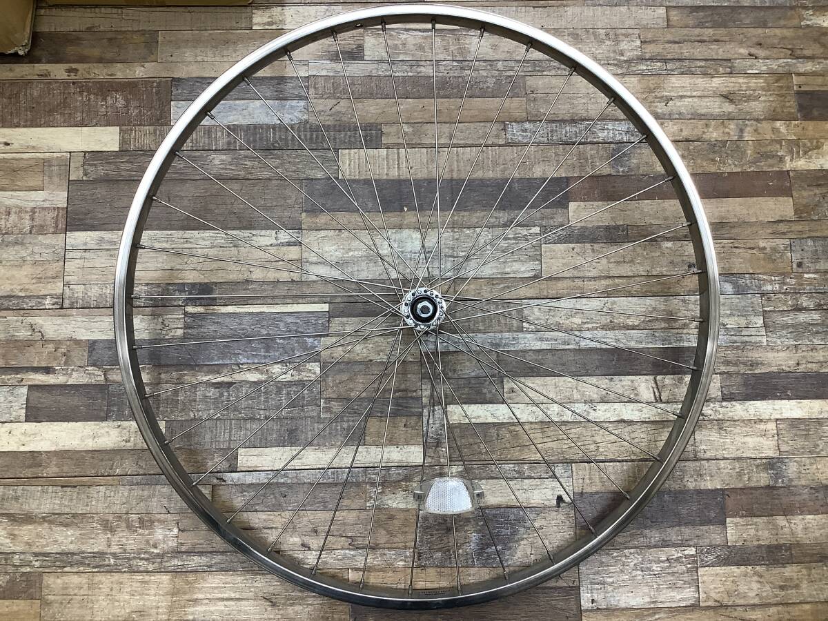 W105 YAMAHA PAS Natura L ヤマハ パス ナチュラ L(PA26NL)26インチ 電動アシスト自転車 前後ホイールセット 中古品_画像8