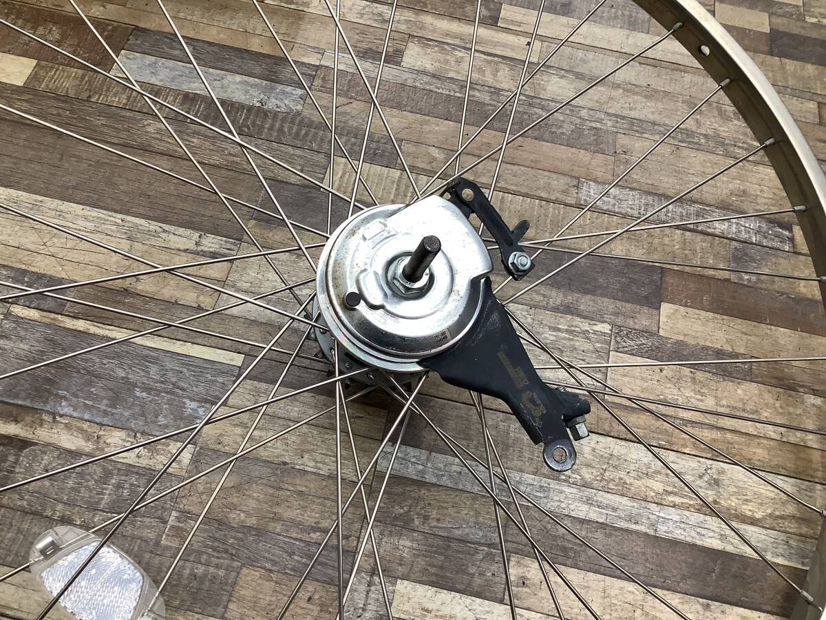 W105 YAMAHA PAS Natura L ヤマハ パス ナチュラ L(PA26NL)26インチ 電動アシスト自転車 前後ホイールセット 中古品_画像3