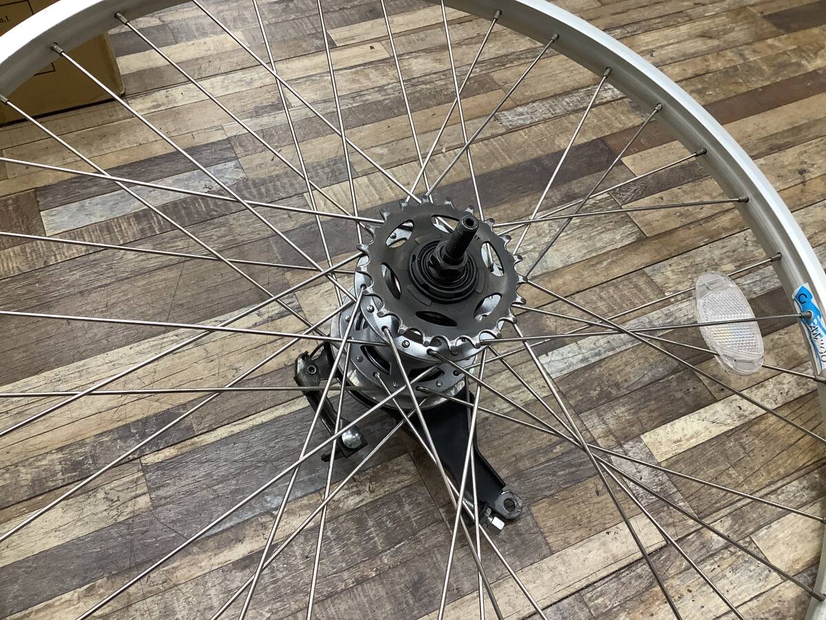 W108 Panasonic ALFIT ViVi パナソニック アルフィット ビビ(BE-EPX43K)26インチ 電動アシスト自転車 前後ホイールセット 中古品_画像5