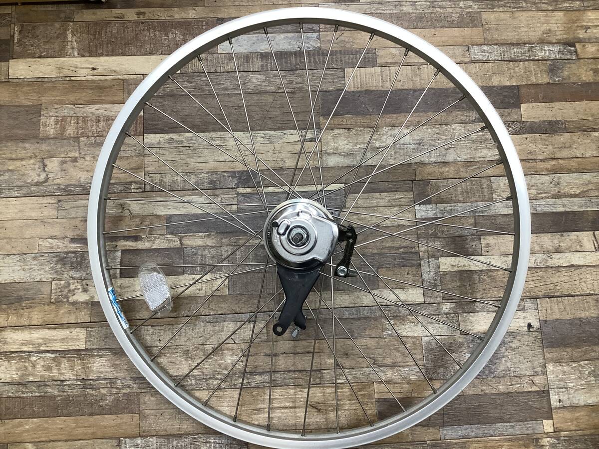 W108 Panasonic ALFIT ViVi パナソニック アルフィット ビビ(BE-EPX43K)26インチ 電動アシスト自転車 前後ホイールセット 中古品_画像2