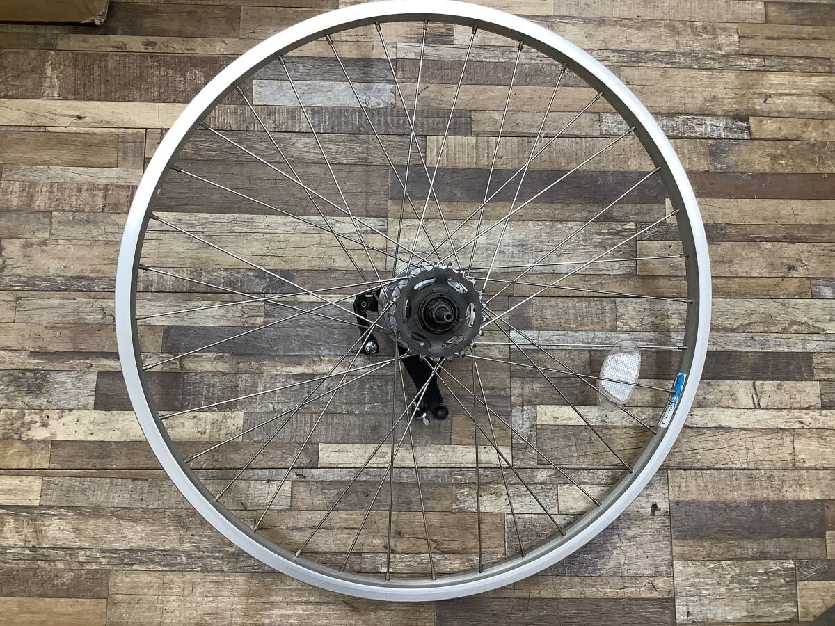 W108 Panasonic ALFIT ViVi パナソニック アルフィット ビビ(BE-EPX43K)26インチ 電動アシスト自転車 前後ホイールセット 中古品_画像4