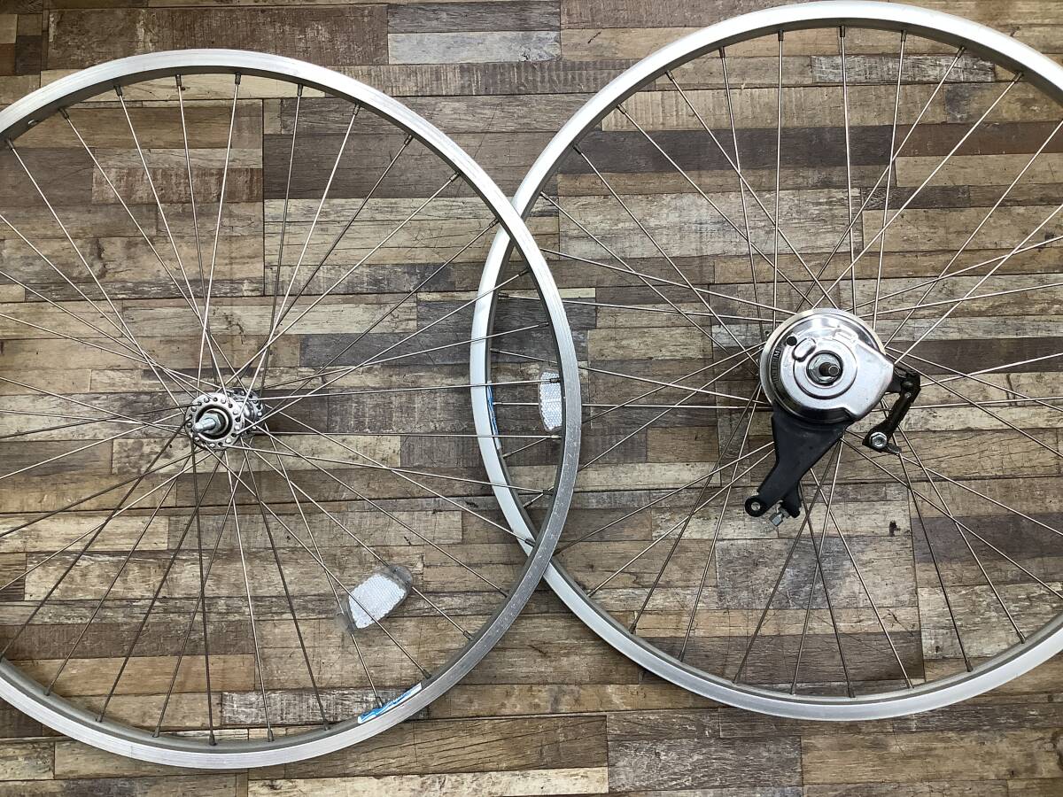 W108 Panasonic ALFIT ViVi パナソニック アルフィット ビビ(BE-EPX43K)26インチ 電動アシスト自転車 前後ホイールセット 中古品_画像1