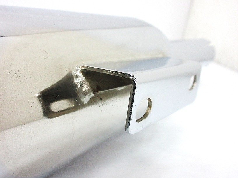 中古 ポッシュ W650 W1タイプ キャプトンマフラー 左側のみ スリップオンマフラー POSH_画像8