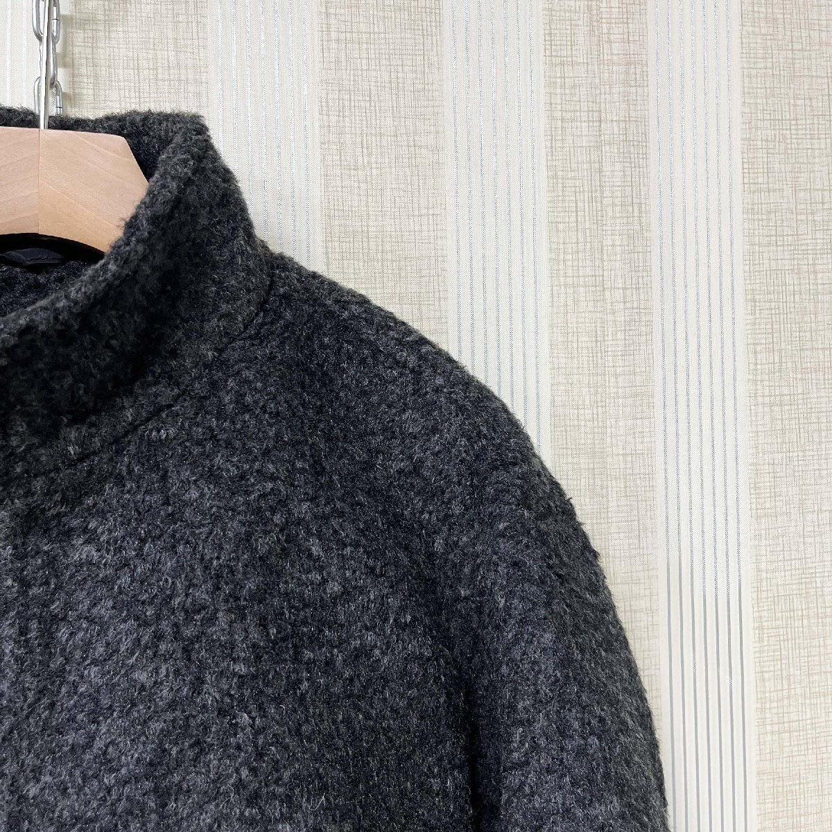ジャケット イタリア製造 カシミヤ100% 上質 保温 柔らかい オシャレ アウター ブルゾン カジュアル 通学 通勤 街着 定番 秋冬 SIZE:XL_画像9