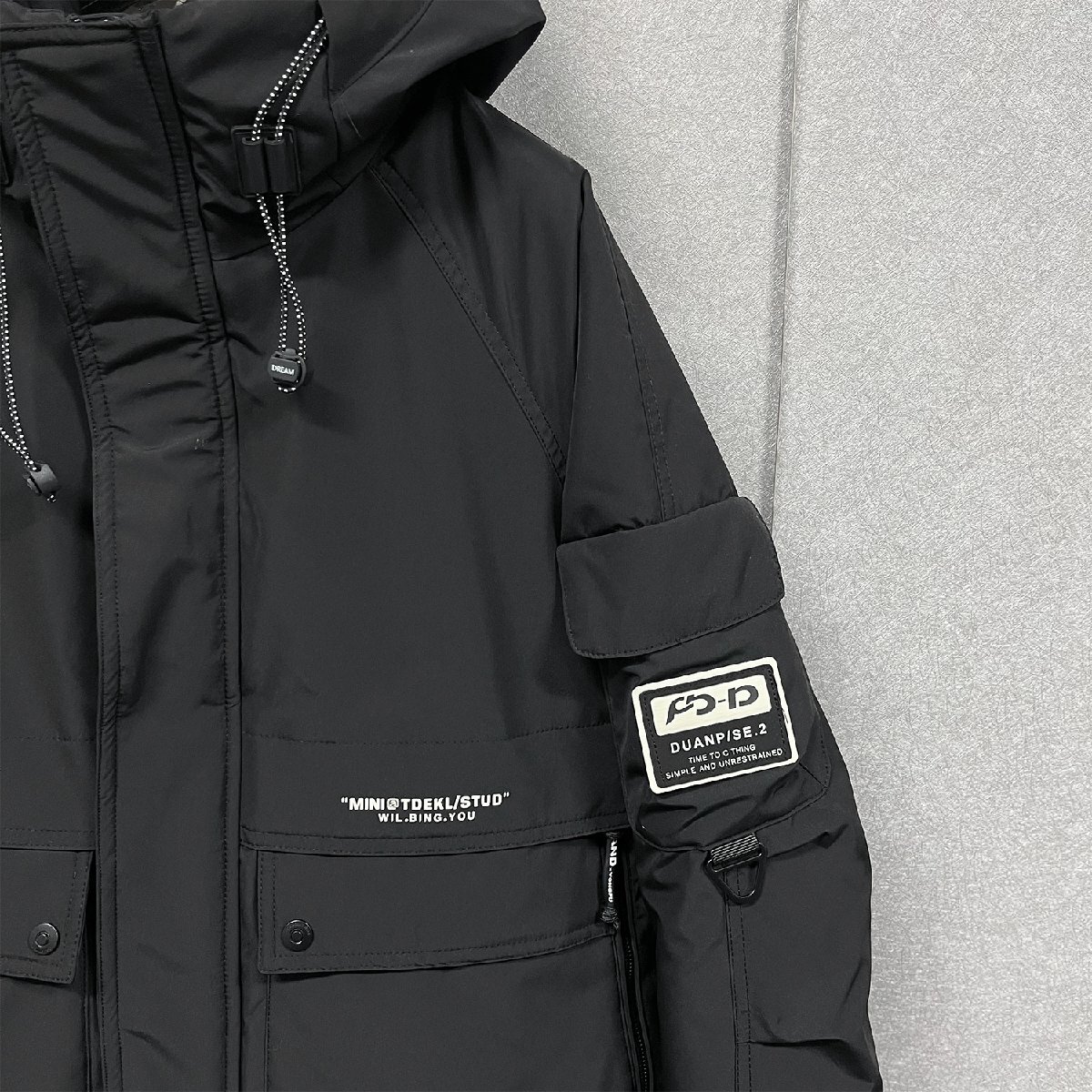 ダウンジャケット イタリア製造 ダックダウン90% 防寒防風 撥水 ソフト 人気 マウンテンパーカー カジュアル 山登り スポーツ 冬 SIZE:L_画像6