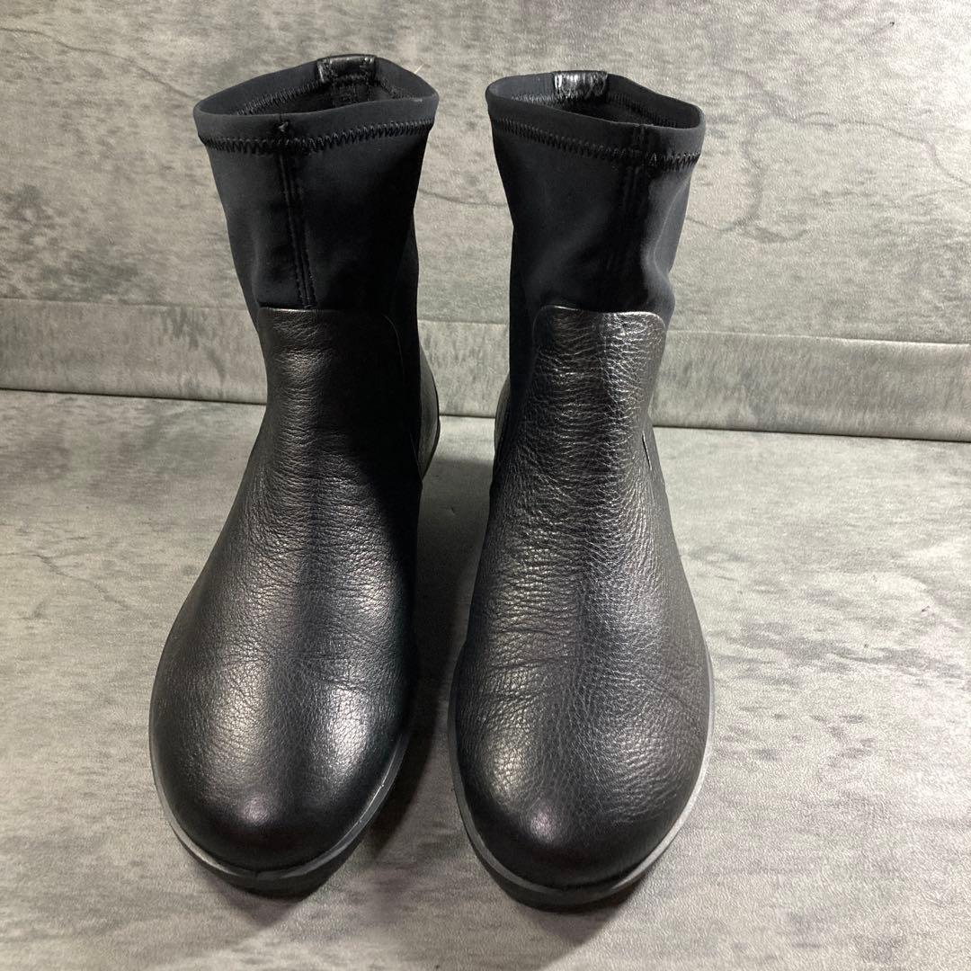 美品 ecco エコー 本革 × ストレッチ GORE-TEX 22cm_画像2