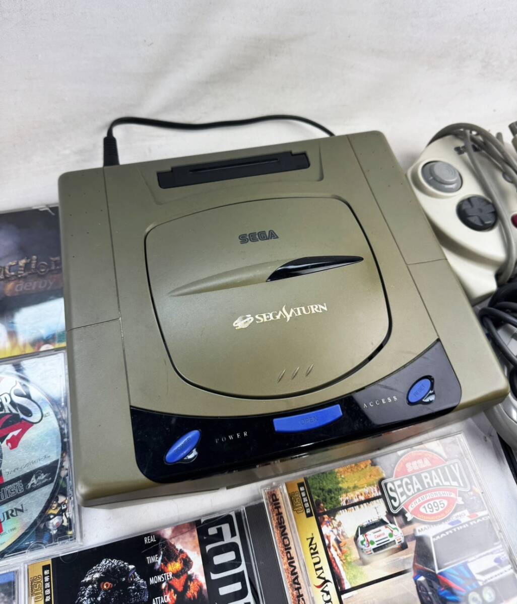 当時物 SEGA SEGASATURN/セガサターン HST-3200 本体 ソフト バーチャファイター ゴジラ セガラリー ガングリフォン など いろいろ １円～_画像2