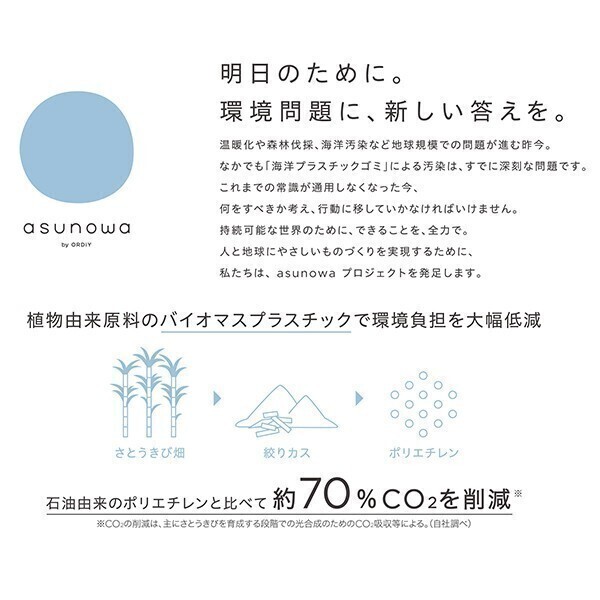 オルディ asunowa 手提げ袋 レジ袋 Sサイズ 30号 乳白 100枚Ｘ30パック_画像4