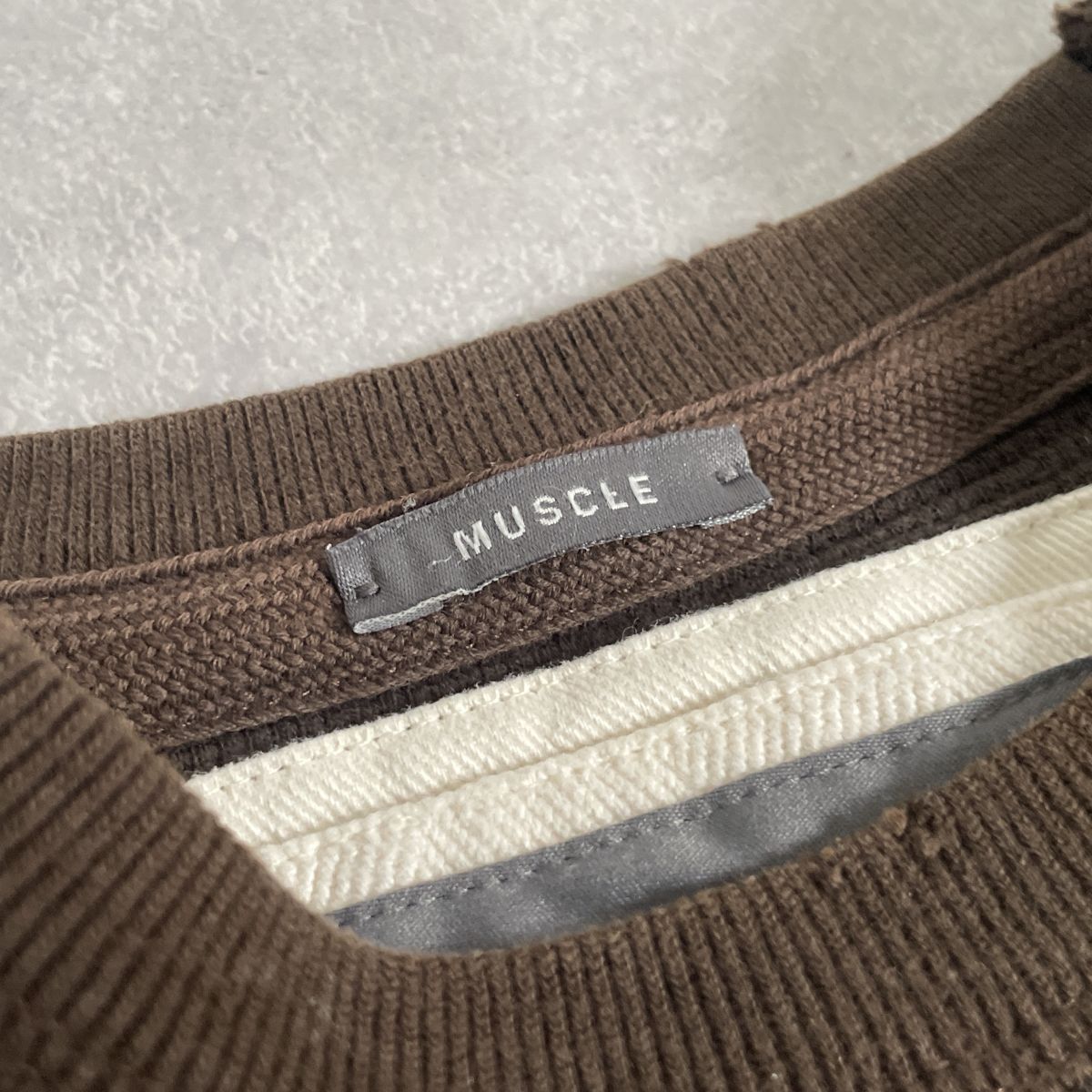 Abercrombie&Fitch●●ロゴ 刺繍 サーマル ワッフル生地 L/S 長袖 ロングスリーブ カットソー●アバクロンビーアンドフィッチ_画像5