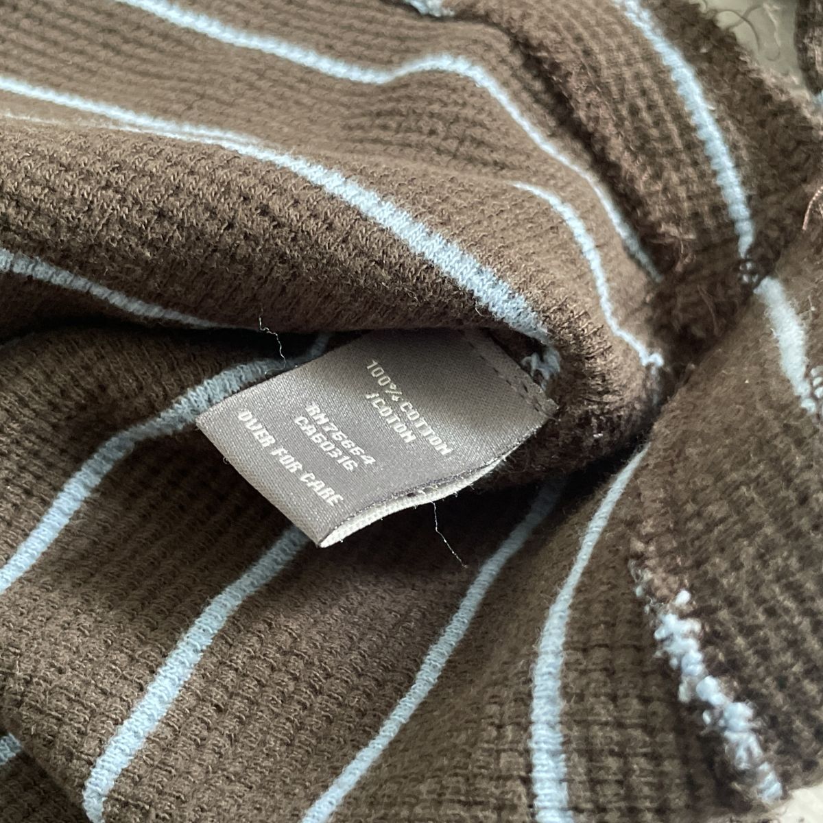 Abercrombie&Fitch●●ロゴ 刺繍 サーマル ワッフル生地 L/S 長袖 ロングスリーブ カットソー●アバクロンビーアンドフィッチ_画像7