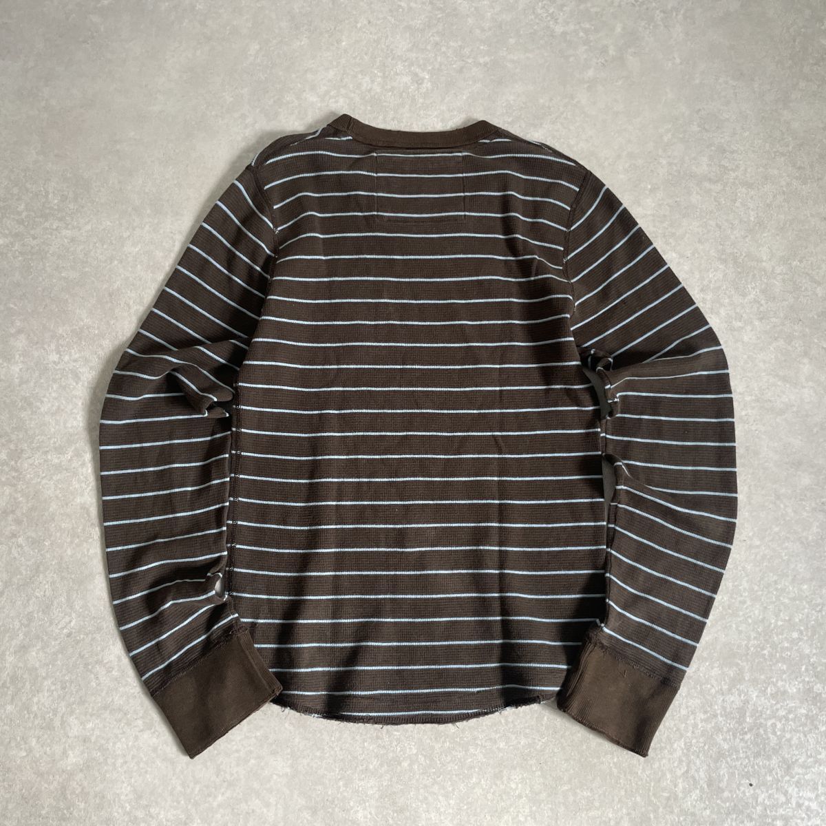 Abercrombie&Fitch●●ロゴ 刺繍 サーマル ワッフル生地 L/S 長袖 ロングスリーブ カットソー●アバクロンビーアンドフィッチ_画像8