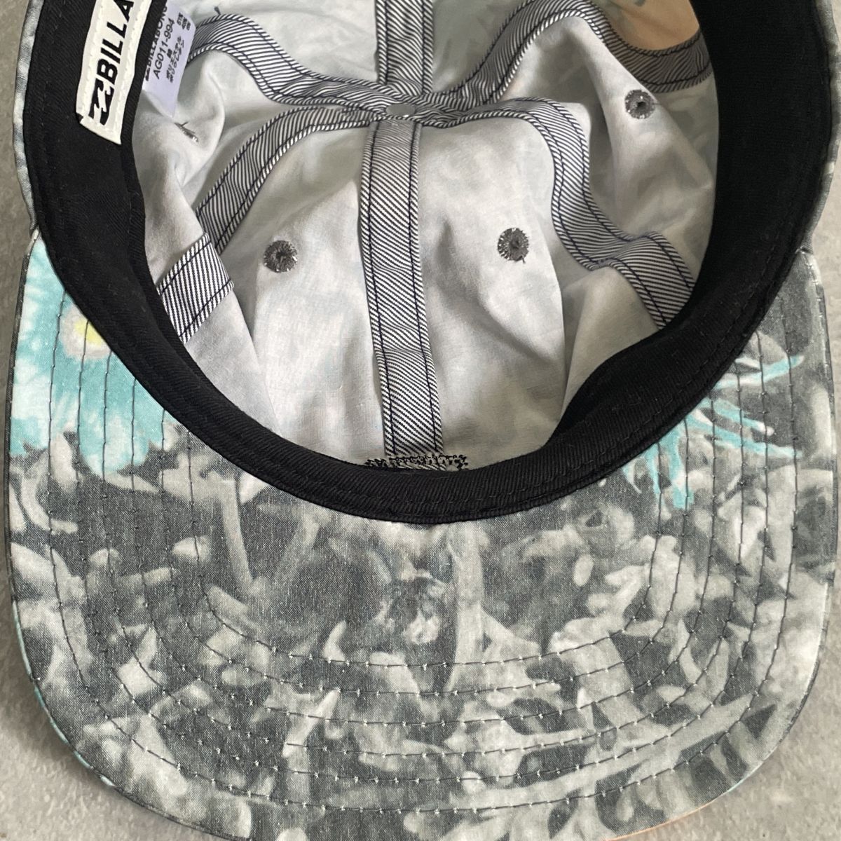 BILLABONG●サーフ ロゴ 総柄 調節可能 アジャスター コットン ジェットキャップ●ビラボン_画像6